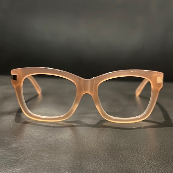 Authentic Kate Spade large signature clear pink prescription eyeglasses frames - Picture 2 of 10